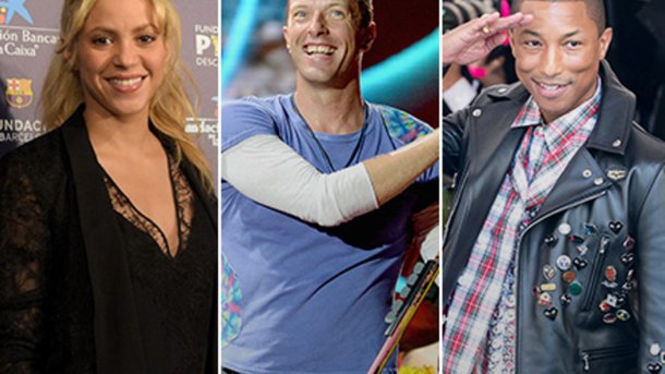 Shakira, Coldplay et Pharrell Williams: stars du Global Citizen Festival
