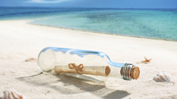 Les infos du Réveil Chérie : L'histoire d'une bouteille à la mer qui peut rapporter un joli pactole !