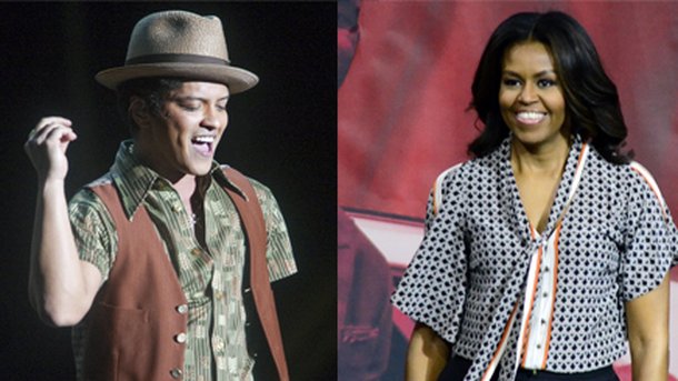 Bruno Mars : le chouchou de Michelle Obama!