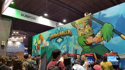 Récemment acquis par Ubisoft, le jeu Brawlhalla est jouable à la Paris Games Week. Il s'agit d'un jeu de combat dans la lignée de Super Smash Bros.
