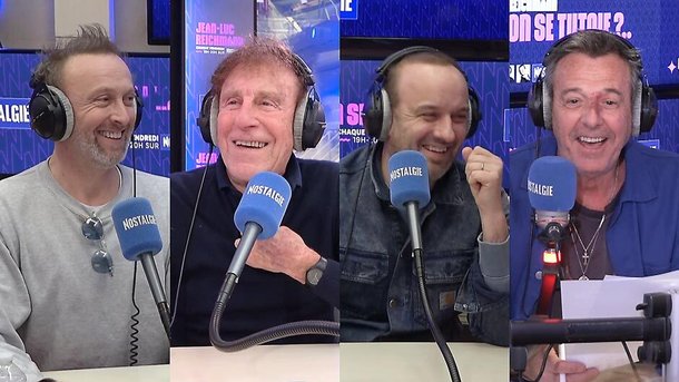 Invités de "On se tutoie ?..." avec Jean-Luc Reichmann, Alain Souchon et ses Fils ont mis l'ambiance sur Nostalgie !