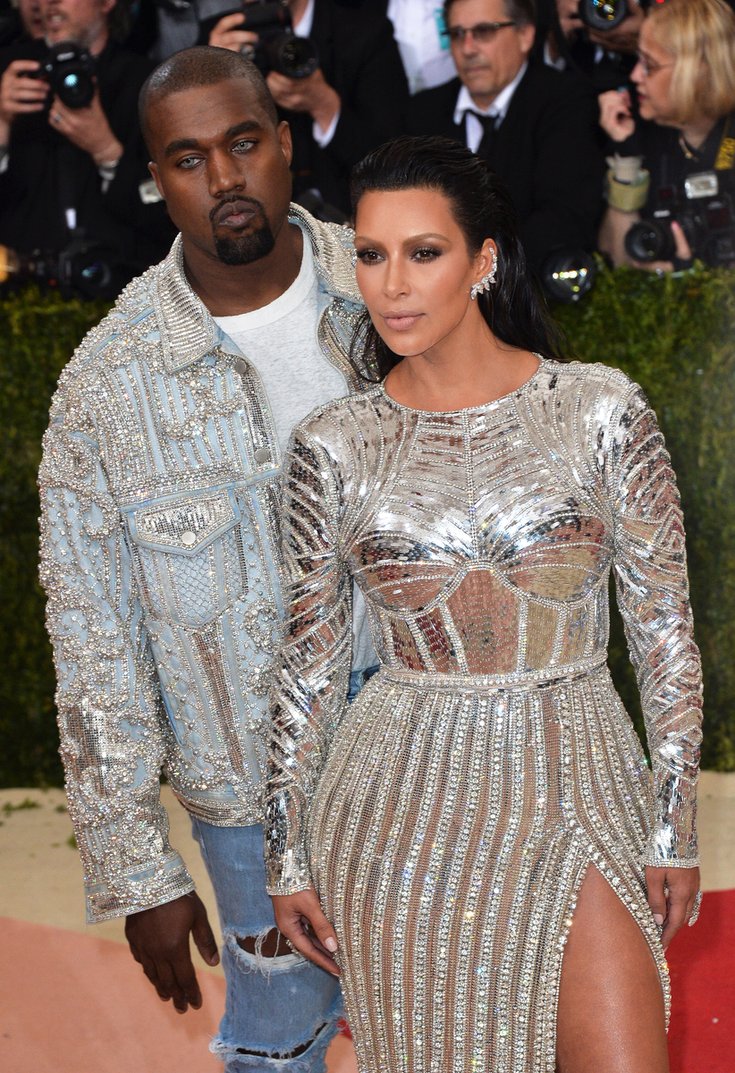 Kanye West et Kim Kardashian au MET Gala 2016