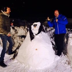 CAUET et l'équipe à Tignes