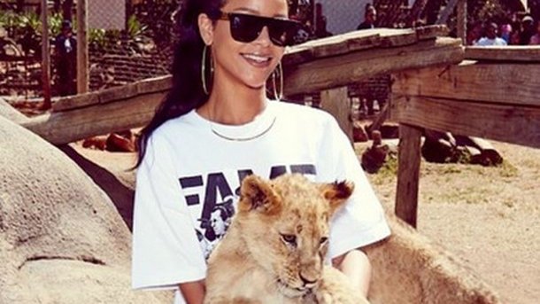 Rihanna : son safari en Afrique du Sud