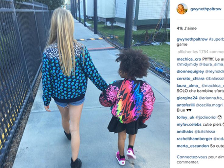 Apple Martin et Blue Ivy Carter 