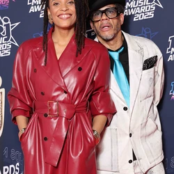 Stefi Celma et joey Starr - Le photocall - NRJ MUSIC AWARDS 2025
