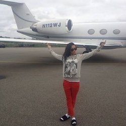 Rihanna quitte la France en jet