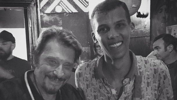 Johnny Hallyday emballé par Stromae !
