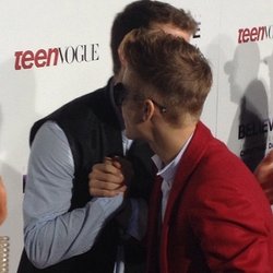 Justin Bieber à l'avant première de son film "Believe"