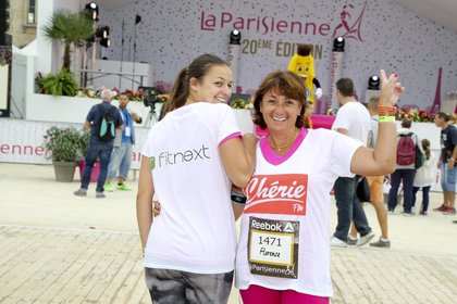 La team Fitnext/Chérie FM lors de la Parisienne