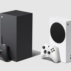 La Xbox Series X (à gauche) et la Xbox Series S (à droite)