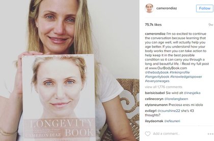 No make-up selfie - Cameron Diaz