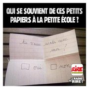 Quand on était à la petite école...