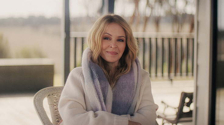 La première image du documentaire "KYLIE"