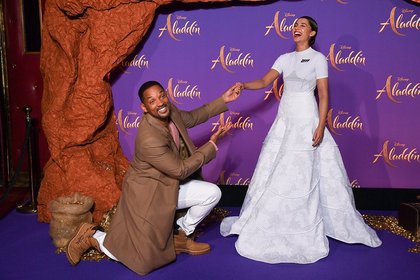 Will Smith et Naomi Scott - Avant-première "Aladdin"