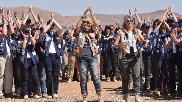 Mercredi 8 mars : Un bivouac « comme dans un rêve » pour les Gazelles