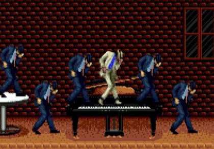 Michael Jackson dans le jeu Michael Jackson’s Moonwalker sur Mega Drive