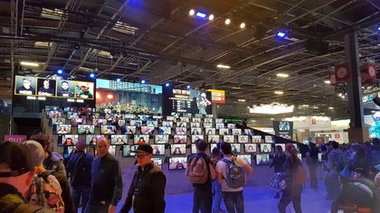 Il y avait donc un duel à distance avec son concurrent PUBG, qui a lui aussi son stand à la PGW 2018.