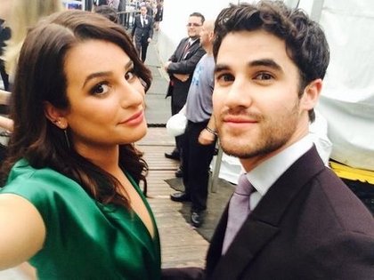 Lea Michele: #Fox #Upfronts2014 with @DarrenCriss