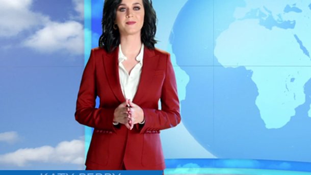 Katy Perry joue les miss météo pour la bonne cause!
