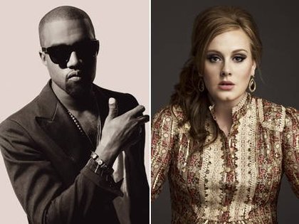 Grammy Awards 2012: Kanye West et Adele partent favoris!