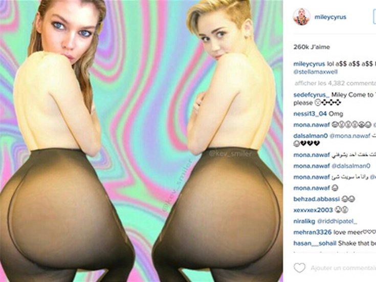 Miley Cyrus et Stella Maxwell