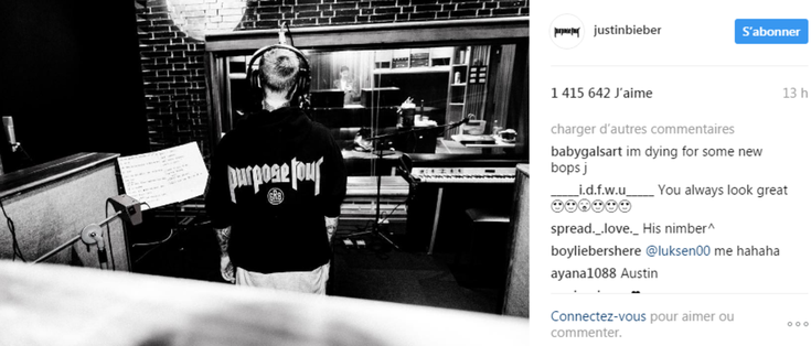 Photo Instagram Justin Bieber