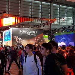 Mais d'autres jeux comme SoulCalibur VI ou Jump Force sont également présentés sur le stand.