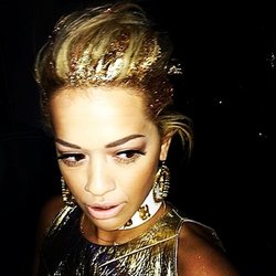 Rita Ora: Im taking over @glamourmag account tomorrow talking beauty! See you then :) #goldhair
