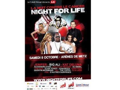 Night For Life : les artistes se bougent contre le cancer 