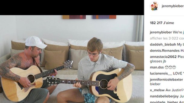 Justin Bieber : moment complice avec son père!