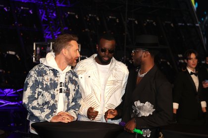 David Guetta, Gims et Dadju - Backstage NRJ Music Awards Paris Edition