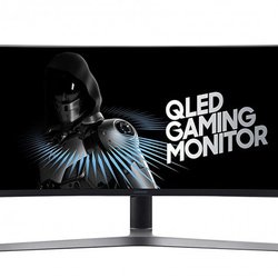 Le CHG90 de Samsung, écran 49 pouces au format ultra large de 32:9, compatible avec le système de synchronisation AMD Radeon FreeSync.