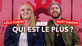Matt Simons et Lola Dubini jouent au "Qui est le plus ?" avec NRJ !