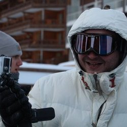CAUET et l'équipe à Tignes