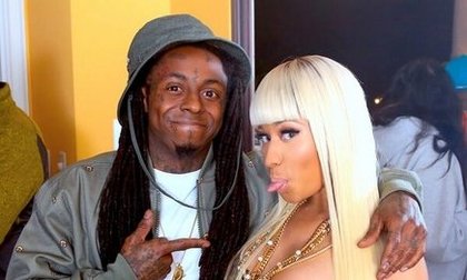 Nicki Minaj pose avec Lil Wayne 