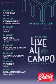 Live Au Campo 2021: découvrez la programmation !