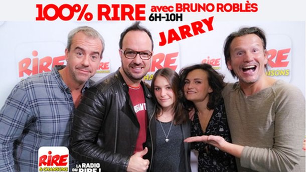 Jarry dans le 100% Rire de Bruno Roblès sur Rire & Chansons