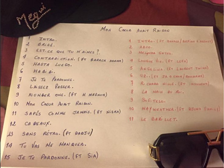 La tracklist de "MCAR"