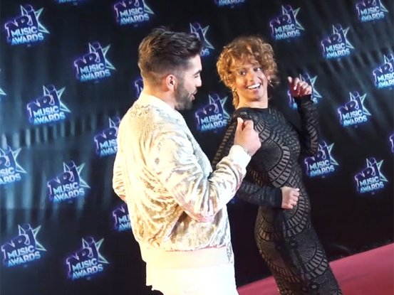 Tal et Kendji sur le tapis rouge