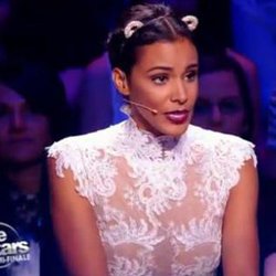Shy'm de tenue de chat sur Danse avec les Stars