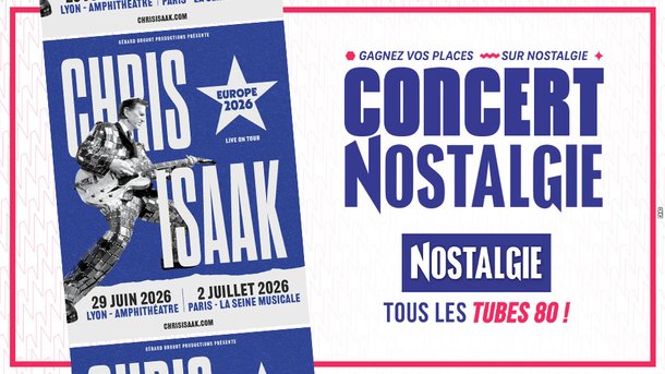 🎸 Chris Isaak: gagnez vos places pour son concert exceptionnel à Paris avec Nostalgie !
