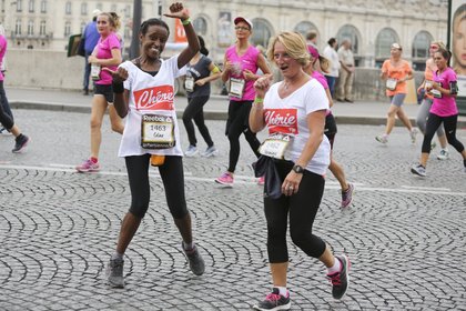 La team Fitnext/Chérie FM lors de la Parisienne