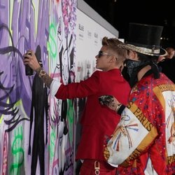 Justin Bieber à l'avant première de son film "Believe"