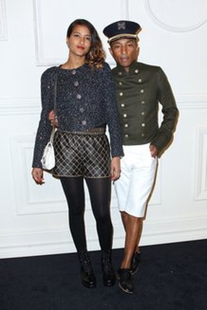 Pharrell Williams et Helen Lasichanh @ défilé Chanel NY