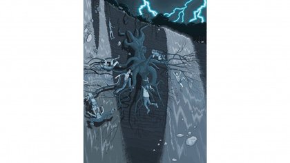 Une des superbes illustrations de Pat Hines avec Paint