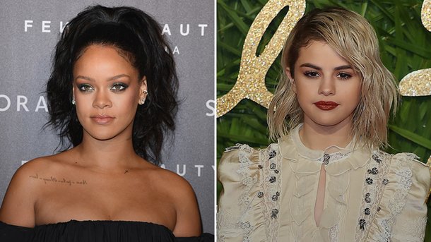 Rihanna et Selena Gomez dans le Top fashion 2017