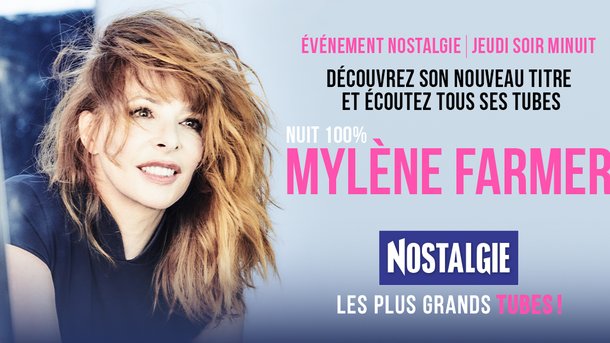 Nuit 100% Mylène Farmer sur Nostalgie : Découvrez son nouveau titre "A tout Jamais" et écoutez tous ses tubes !