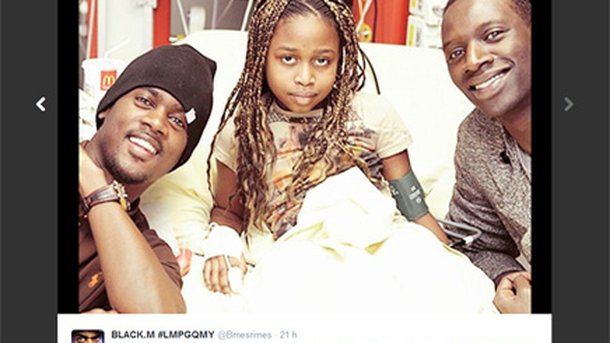 Black M rend visite aux enfants malades pour Noël !