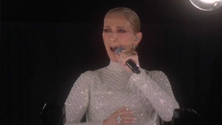 Céline Dion chante "L'Hymne à l'amour" d'Edith Piaf, à la cérémonie d'ouverture des JO de Paris 2024